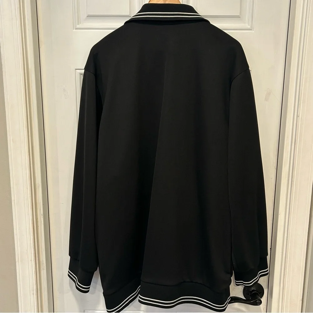 Nike Air Full Zip Men’s Track Jacket Black Sport Athletic Streetwear Sz XL